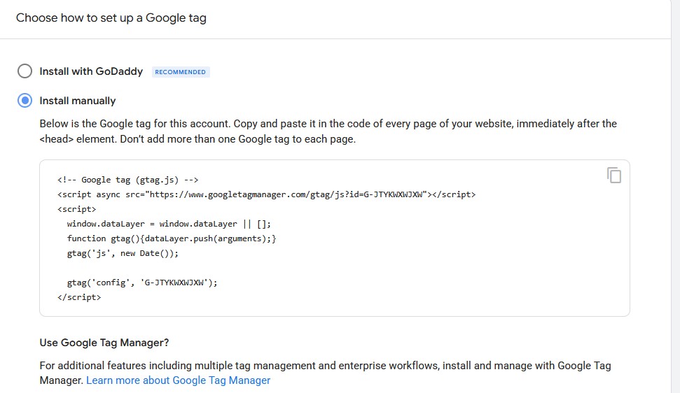 Google Analytics - Google Tag